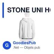 STONE UNI HOODIE 260g - Miniature 2