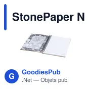 Carnet personnalisable StonePaper avec logo - Écologique et pratique - Miniature 1