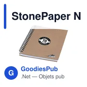 Carnet personnalisable StonePaper avec logo - Écologique et pratique - Miniature 2