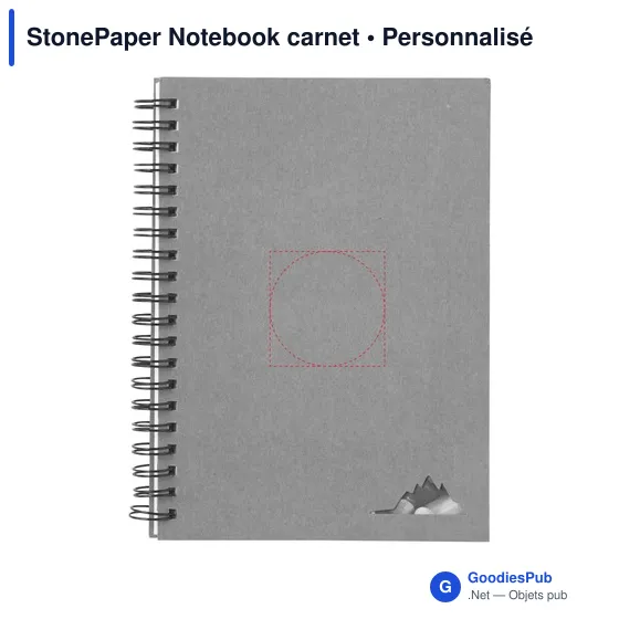 Carnet personnalisable StonePaper avec logo - Écologique et pratique - Image 3
