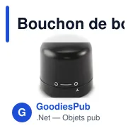 Bouchon de bouteille personnalisable STOPY avec logo - Miniature 1