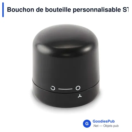 Bouchon de bouteille personnalisable STOPY avec logo