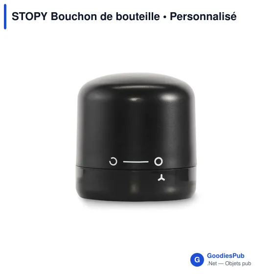 Bouchon de bouteille personnalisable STOPY avec logo - Image 4