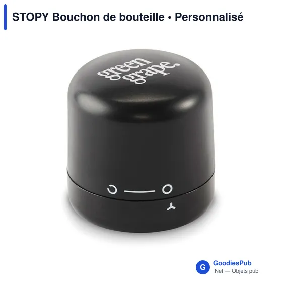 Bouchon de bouteille personnalisable STOPY avec logo - Image 5