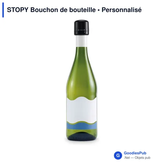 Bouchon de bouteille personnalisable STOPY avec logo - Image 8