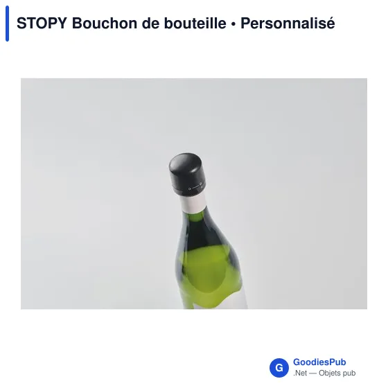 Bouchon de bouteille personnalisable STOPY avec logo - Image 9