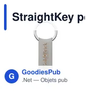 Porte-clés en métal personnalisable avec logo - StraightKey - Miniature 3