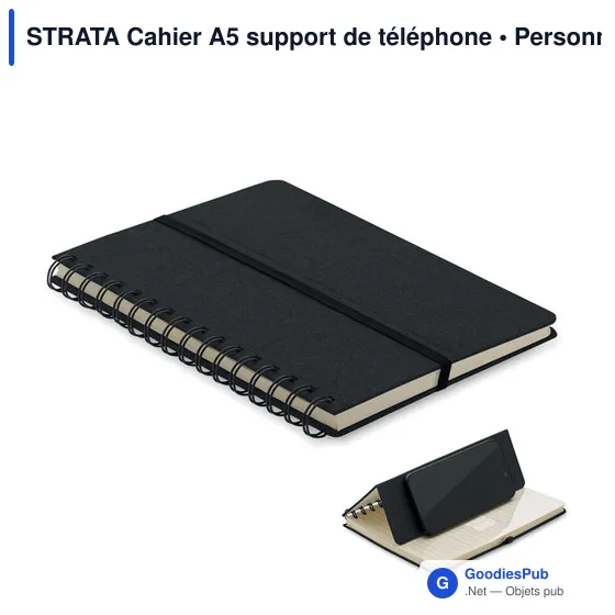 STRATA Cahier A5 support de téléphone - Image 1