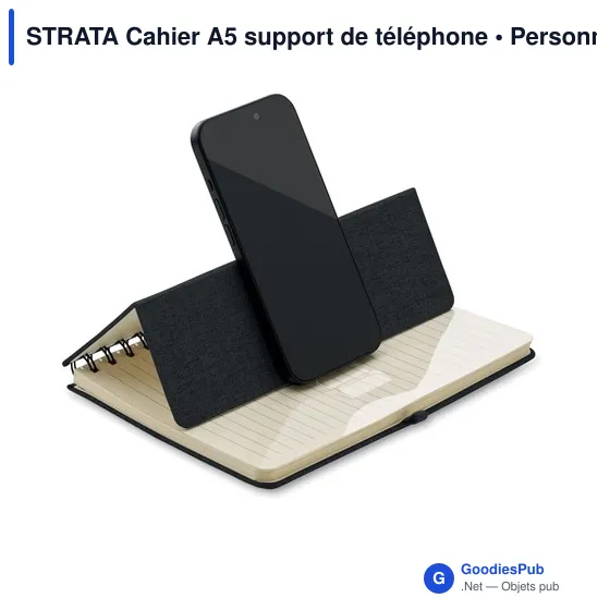 STRATA Cahier A5 support de téléphone - Image 3