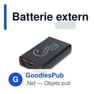 Batterie externe personnalisable 10000 mAh Power Delivery avec logo - Stratos - Miniature 1