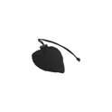 Variante noir - Sac pliable en coton personnalisable pour logo - Strawberry Cotton