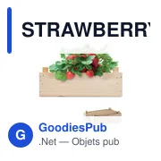 STRAWBERRY Graines de fraises dans une cai - Miniature 1