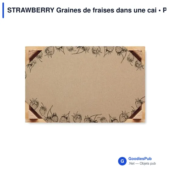 STRAWBERRY Graines de fraises dans une cai - Image 2