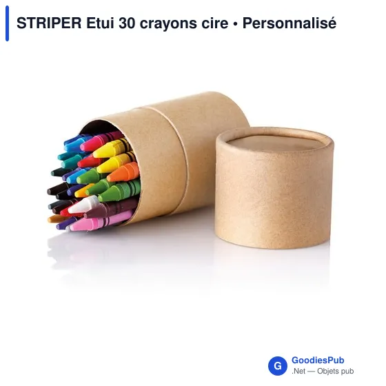 STRIPER Etui 30 crayons cire - Image 2