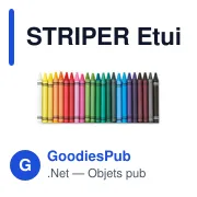 STRIPER Etui 30 crayons cire - Miniature 3