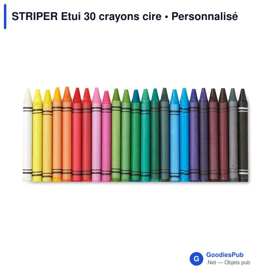 STRIPER Etui 30 crayons cire - Image 3