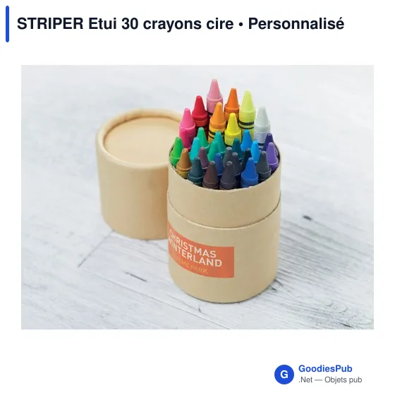 STRIPER Etui 30 crayons cire - Image 4
