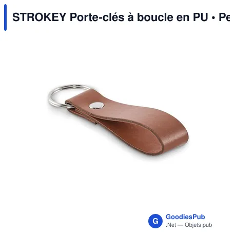STROKEY Porte-clés à boucle en PU