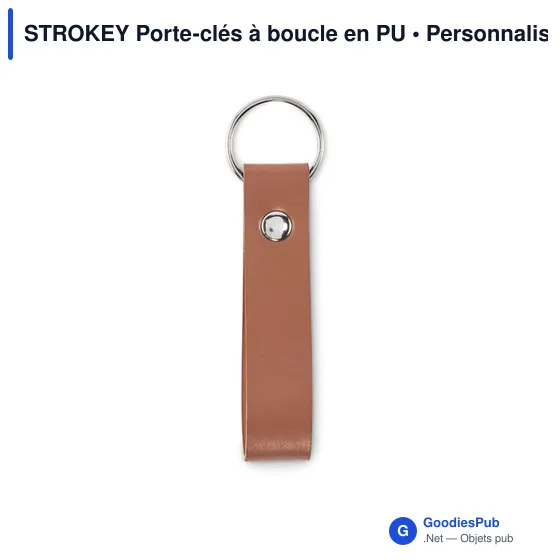 STROKEY Porte-clés à boucle en PU - Image 2