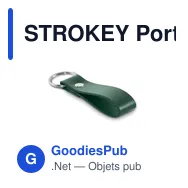 STROKEY Porte-clés à boucle en PU - Miniature 12