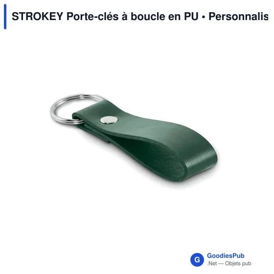 STROKEY Porte-clés à boucle en PU - Image 12