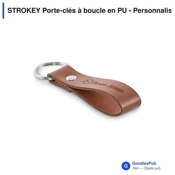 STROKEY Porte-clés à boucle en PU - Image 3