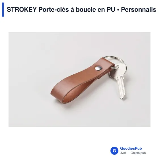 STROKEY Porte-clés à boucle en PU - Image 4