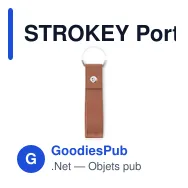 STROKEY Porte-clés à boucle en PU - Miniature 5