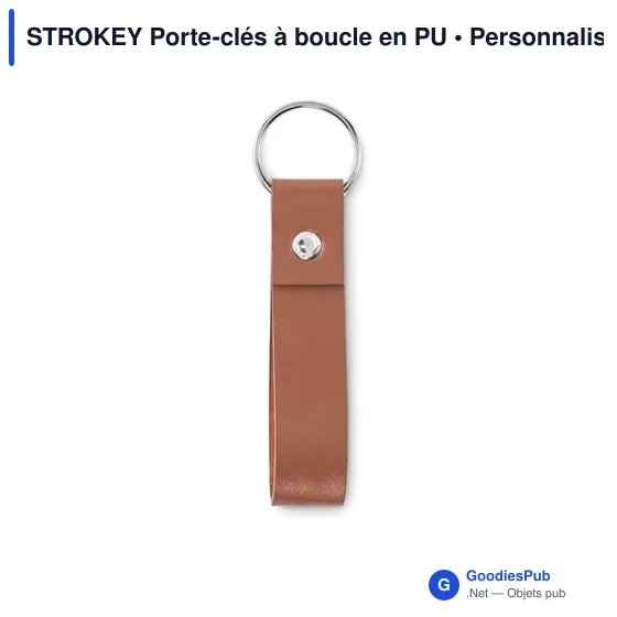 STROKEY Porte-clés à boucle en PU - Image 5