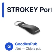 STROKEY Porte-clés à boucle en PU - Miniature 6