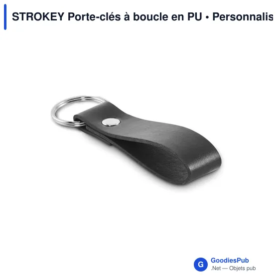STROKEY Porte-clés à boucle en PU - Image 6