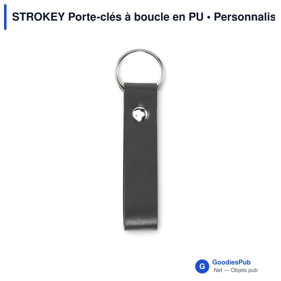 STROKEY Porte-clés à boucle en PU - Image 7
