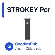 STROKEY Porte-clés à boucle en PU - Miniature 8