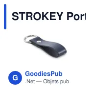 STROKEY Porte-clés à boucle en PU - Miniature 9