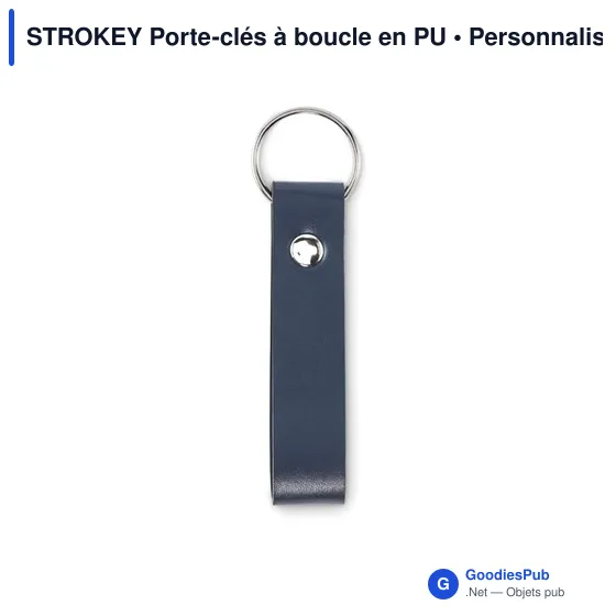 STROKEY Porte-clés à boucle en PU - Image 10