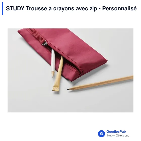 Trousse à crayons personnalisable en PET recyclé avec logo - Image 4