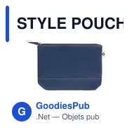 STYLE POUCH Trousse en denim recyclé - Miniature 2