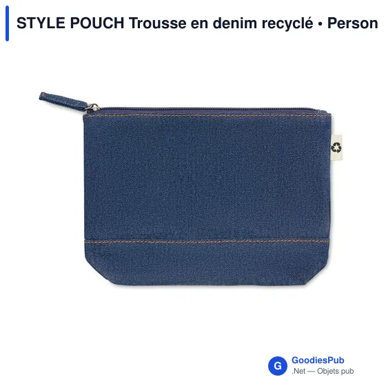 STYLE POUCH Trousse en denim recyclé - Image 2