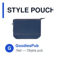STYLE POUCH Trousse en denim recyclé - Miniature 3