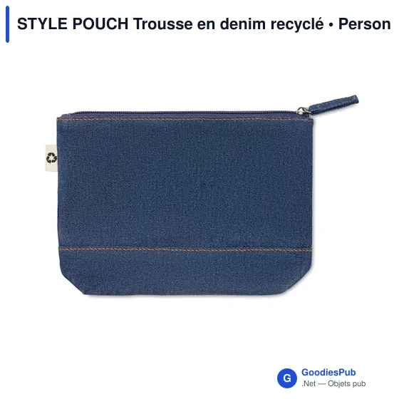 STYLE POUCH Trousse en denim recyclé - Image 3