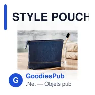 STYLE POUCH Trousse en denim recyclé - Miniature 5