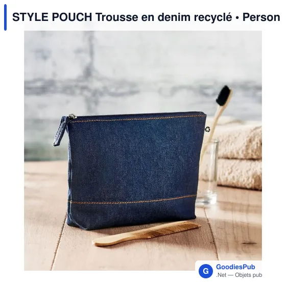 STYLE POUCH Trousse en denim recyclé - Image 5