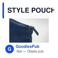 STYLE POUCH Trousse en denim recyclé - Miniature 6