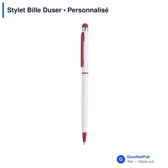 Stylet Bille Personnalisable Duser avec Logo - Aluminium - Image 1