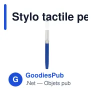 Stylo tactile personnalisable avec logo pour entreprises - Miniature 1