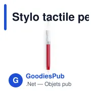 Stylo tactile personnalisable avec logo pour entreprises - Miniature 4