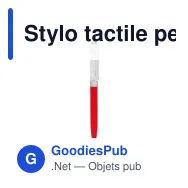 Stylo tactile personnalisable avec logo pour entreprises - Miniature 5