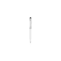 Variante blanc - Stylo tactile personnalisable avec logo pour entreprises