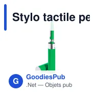 Stylo tactile personnalisable avec logo - Hasten - Miniature 1