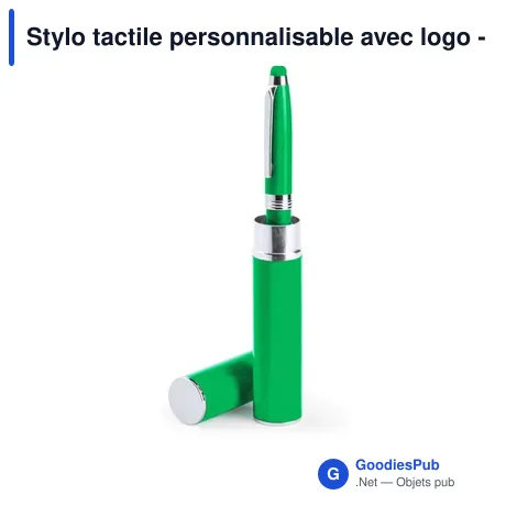Stylo tactile personnalisable avec logo - Hasten